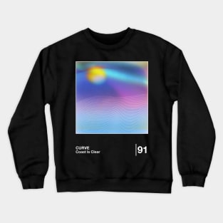 Coast Is Clear / Minimalist Style Graphic Design Crewneck Sweatshirt